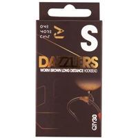 OMC Dazzlers Worm Brown Long Distance Hookbead